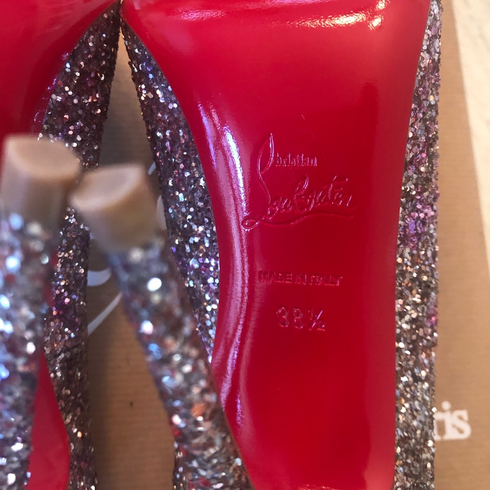 🎁🎄Christian Louboutin Glittery Aquamarine🎁🎄 - Picture 10 of 13